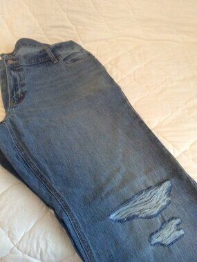 NWT Plus Size 20 Old Navy Distressed Low Rise Bootcut Denim